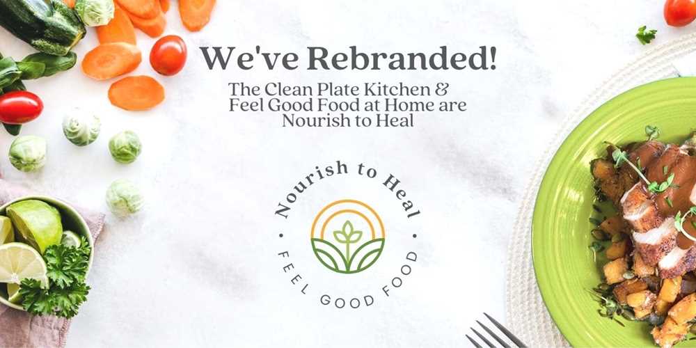 The Clean Plate Kitchen & Feel Good Food at Home have rebranded to Nourish to Heal!